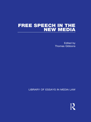 cover image of Free Speech in the New Media